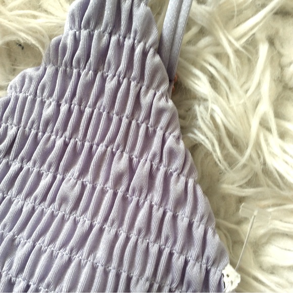 NWOT Tori Praver Jagger Smocked Triangle Bikini Top - Picture 5 of 5